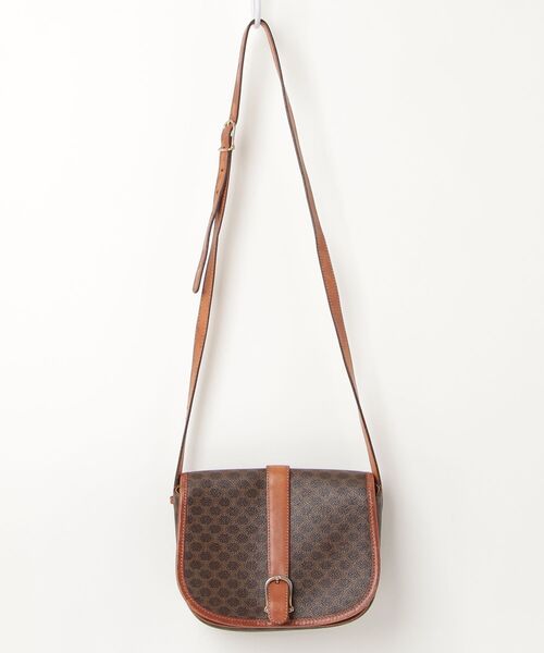 CELINE（セリーヌ） マカダム ショルダーバッグ - ブラウン レディース