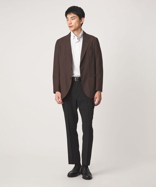 スラックス A+ air メッシュ スタンダード 1プリーツ スラックス -ストレッチ・吸水速乾- メンズの画像