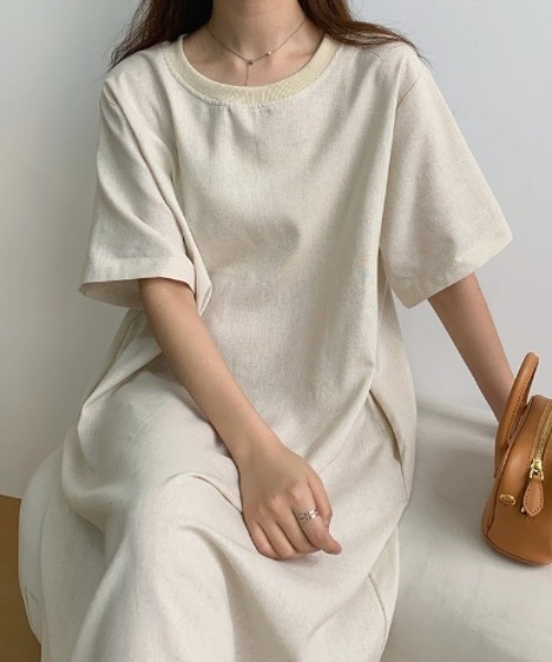 「a lot of love」 Tシャツワンピース FREE パープル レディース_画像5