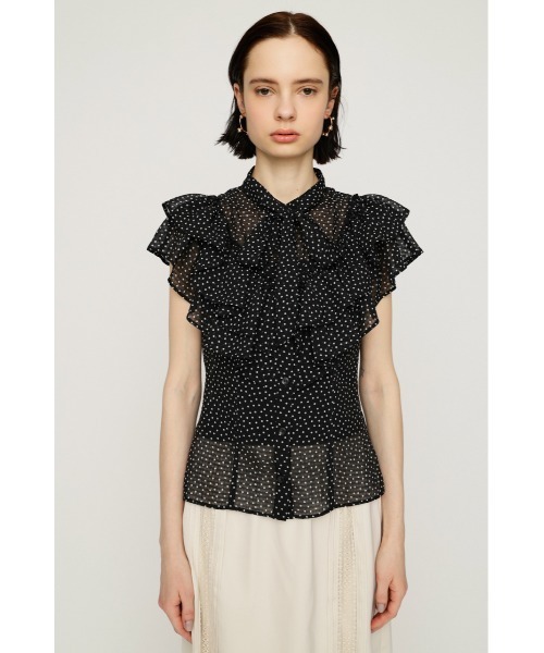 SLY（スライ） ブラウス シャツ FRILL RIBBON BLOUSE フリルリボン 