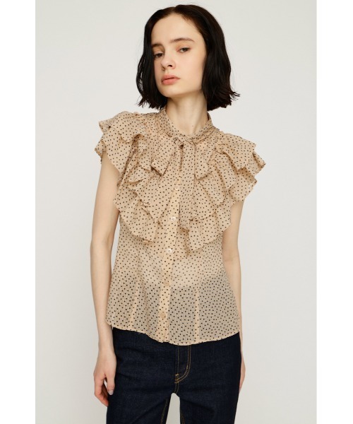 SLY（スライ） ブラウス シャツ FRILL RIBBON BLOUSE フリルリボン