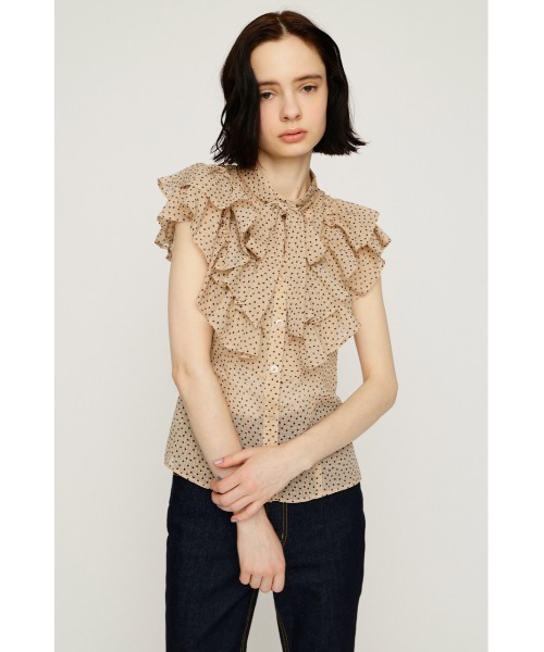 SLY（スライ） ブラウス シャツ FRILL RIBBON BLOUSE フリルリボン