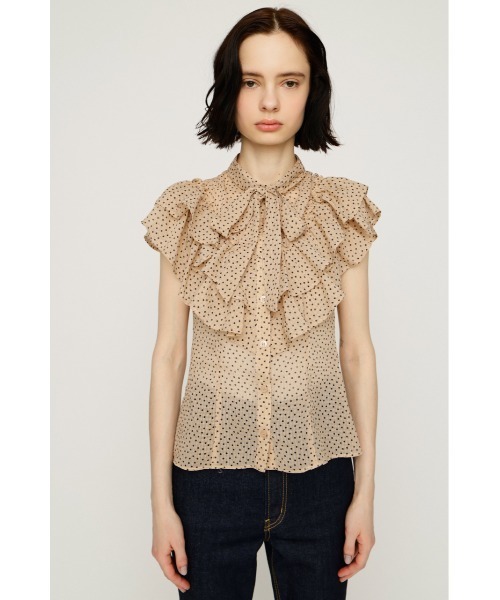 SLY（スライ） ブラウス シャツ FRILL RIBBON BLOUSE フリルリボン