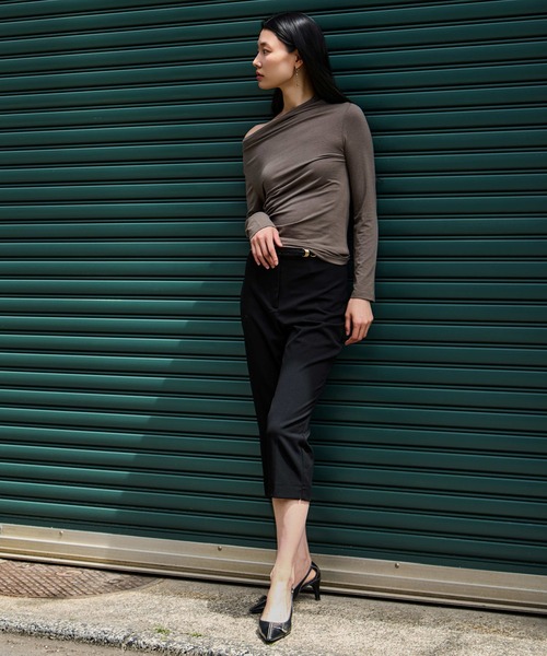 tシャツ 「kiehtova」VEIL DRAPE TOPS/ヴェール ドレープ トップス KTWR66 レディース | kiehtova | 16