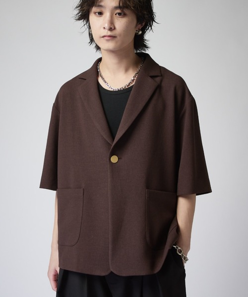 Lui's（ルイス） ジャケット テーラードジャケット ジョーゼット半袖