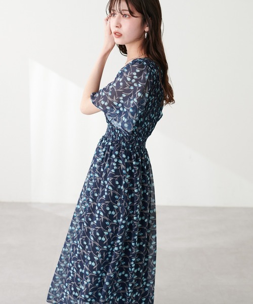 「natural couture」 半袖ワンピース MEDIUM ベージュ レディース_画像5