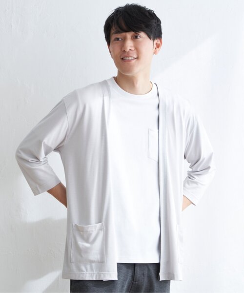 「ikka」 カーディガン L ネイビー メンズ_画像2
