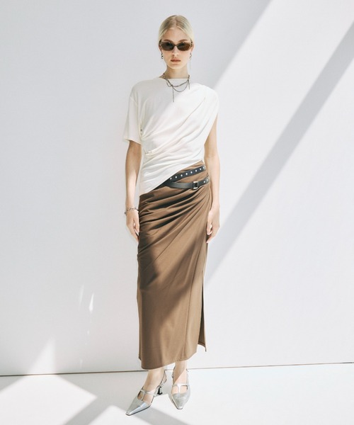 josemoonドレープカットスカート JOSE MOON（ジョゼムーン） ロング スカート DRAPE CUT SKIRT/ドレープ
