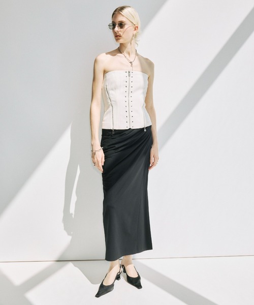 josemoonドレープカットスカート JOSE MOON（ジョゼムーン） ロング スカート DRAPE CUT SKIRT/ドレープ