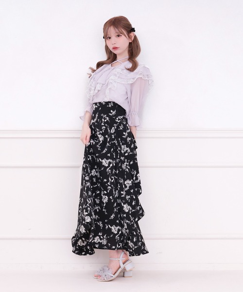 「apres jour」 7分袖ブラウス フリー ブラック レディース_画像4