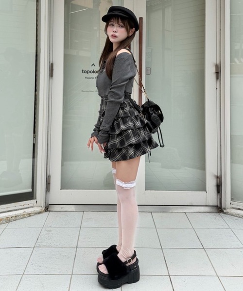 one after another NICE CLAUP ワンピース アンサンブルティアードミニ