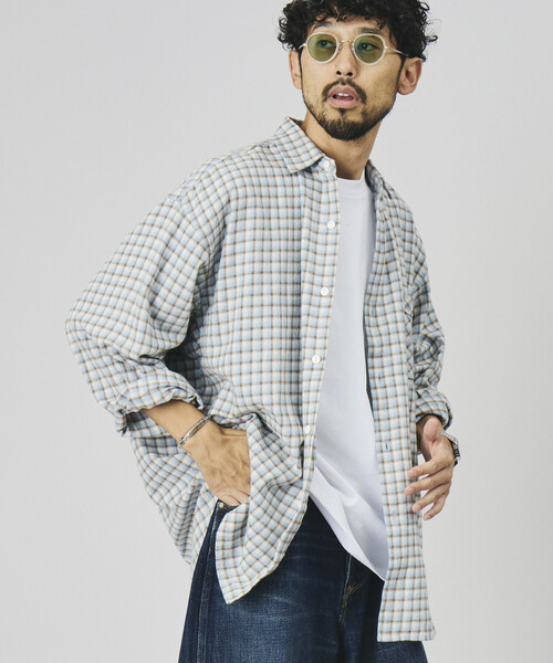 CAMIEL FORTGENS（カミエル フォートヘンス） シャツ BIG SHIRT VELCRO