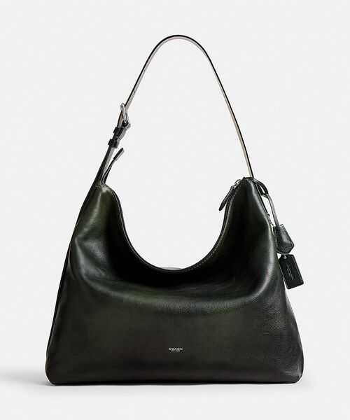 COACH　本革メッセンジャー　ショルダー　ブラック　通勤 COACH（コーチ） ショルダーバッグ モット メッセンジャー バッグ