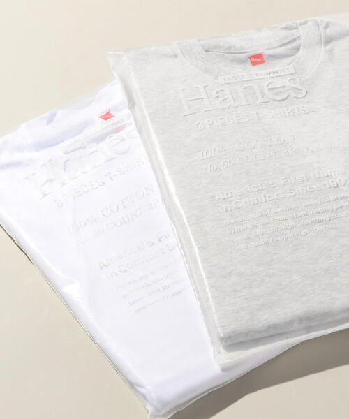 Hanes（ヘインズ） tシャツ 「別注」 3PACK T-SHIRTS/パックTシャツ