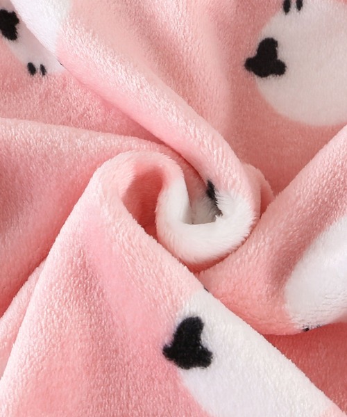 DAY CLOSET パジャマ キッズ もこもこボア総柄オーバーサイズルーム