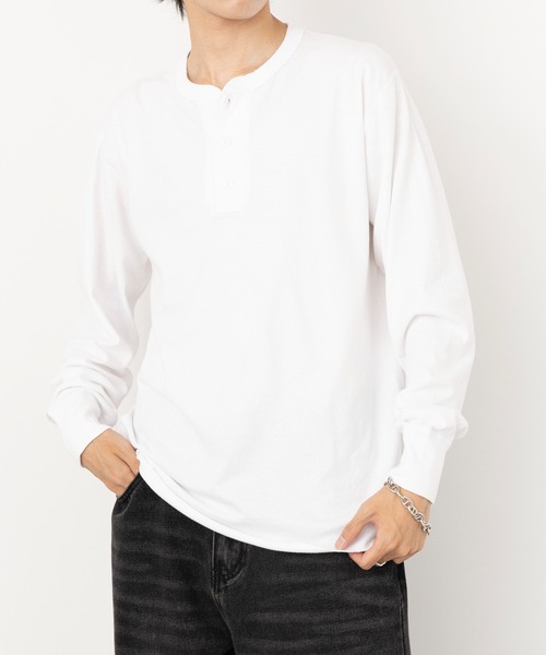 Healthknit（ヘルスニット） tシャツ 「Healthknit」ヘンリーネック