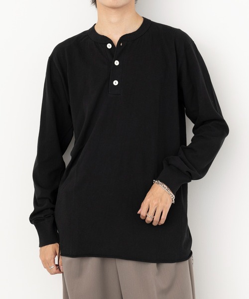 Healthknit（ヘルスニット） tシャツ 「Healthknit」ヘンリーネック