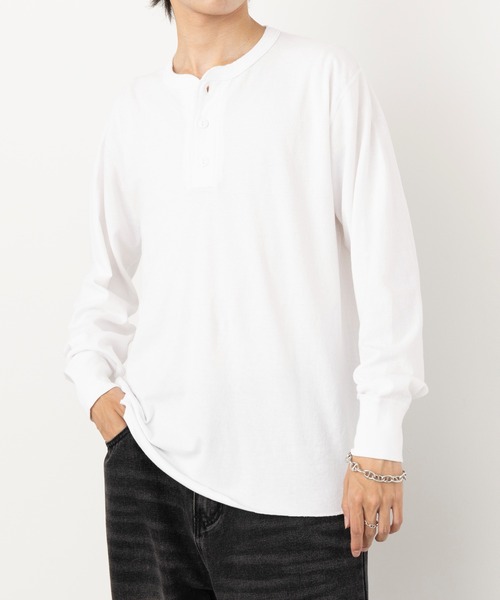 Healthknit（ヘルスニット） tシャツ 「Healthknit」ヘンリーネック