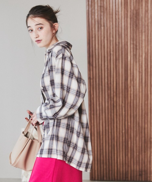チェックブラウス♥︎ ANGIE シャツ ブラウス チェックビックシャツ : ZOZOTOWN Yahoo!店