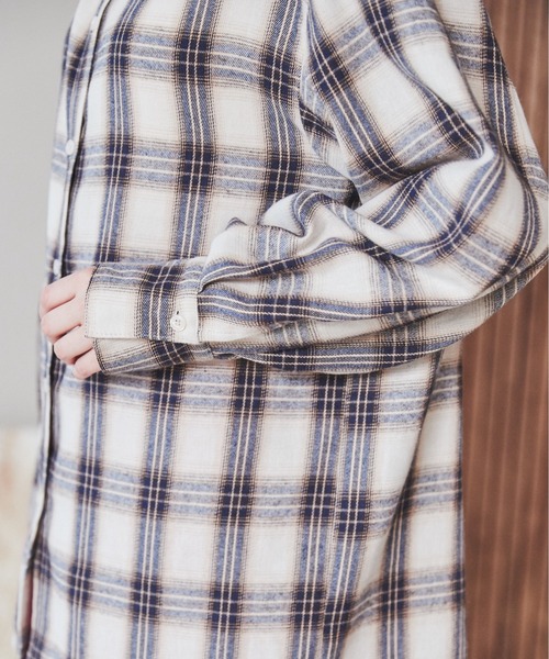 チェックブラウス♥︎ ANGIE シャツ ブラウス チェックビックシャツ : ZOZOTOWN Yahoo!店