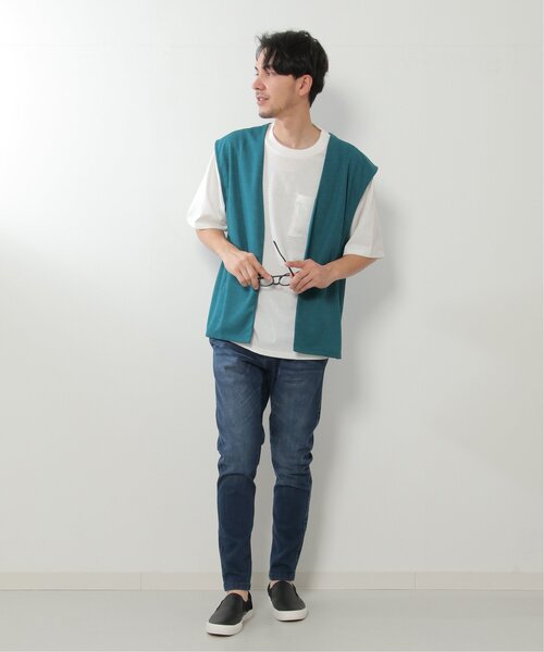 ikka ベスト ジレ 「2点セット」ジョーゼットジレインナーセット