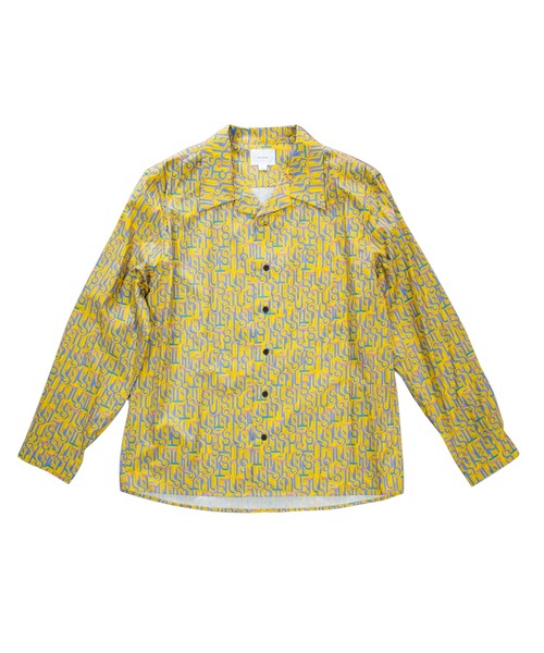 シャツ Under the Skin アンダーザスキン / モノグラム ロングスリーブシャツ セットアップ対応 // UTS-03704