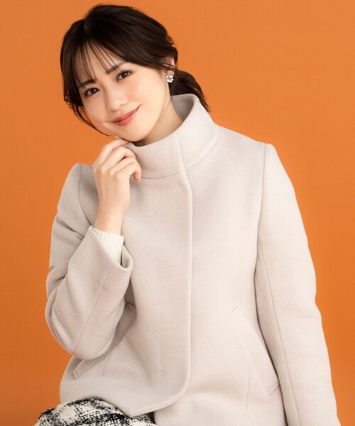 【美品】タグ付き any SiS エニスィス ショートコート ダッフルコート ANY SIS（エニィスィス） コート アウター 「低身長企画」ファイン