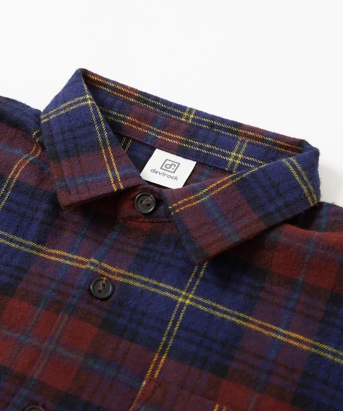 devirock（デビロック） ワンピース 綿100% チェック柄 ネルシャツ