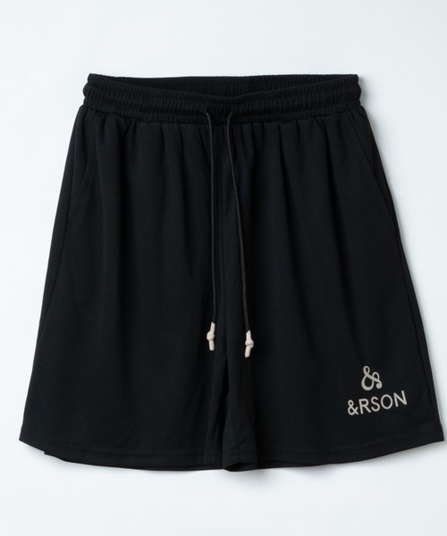 &RSON EMBLEM SHORTS アンダーソンともやんズボン ハーフパンツ ＆RSON（アンダーソン） ハーフパンツ パンツ 短パン STANDARD SHORTS