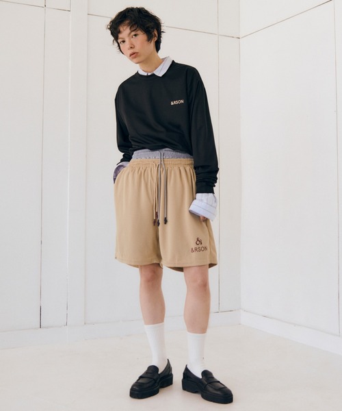 Sinoon バレーコア ハーフパンツ ＆RSON（アンダーソン） ハーフパンツ パンツ STANDARD SHORTS メンズ