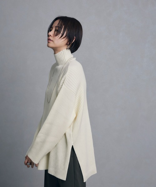 ニット セーター 「RASW」ハイネックオーバーリブニット レディース RASW ニット セーター 「RASW」ハイネックオーバーリブニット