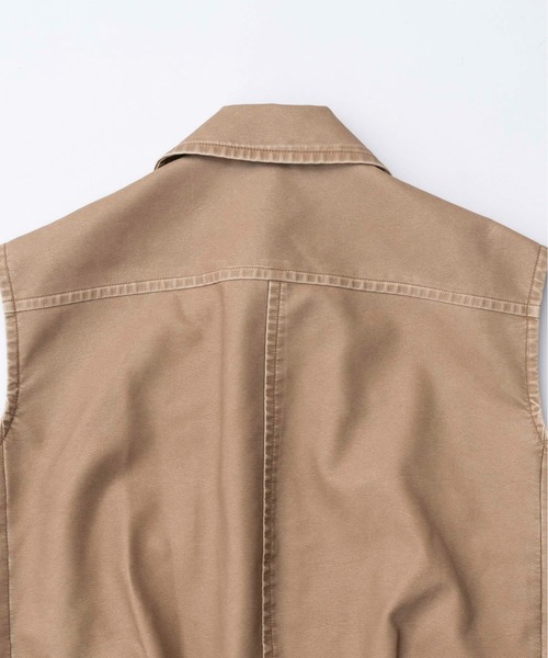 MAISON SPECIAL（メゾンスペシャル） ベスト ジレ Washed Vegan