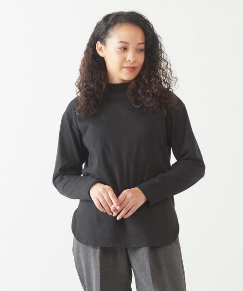 tシャツ 「程よい厚み安心感のあるコットンスムースプルオーバー」 レディース