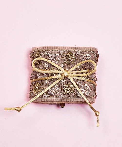 Zoule ヘアピン ゾーラ:embroidery cuff55 フラワー刺繍