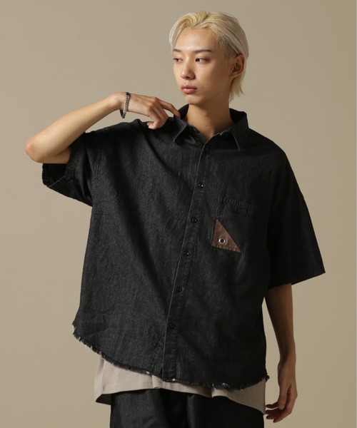 ブラウス シャツ 「WEB＆限定」WHITELAND/ホワイトランド/OWL/DENIM SSH レディース メンズ WHITELAND ブラウス シャツ 「WEB＆DEPOT限定」WHITELAND