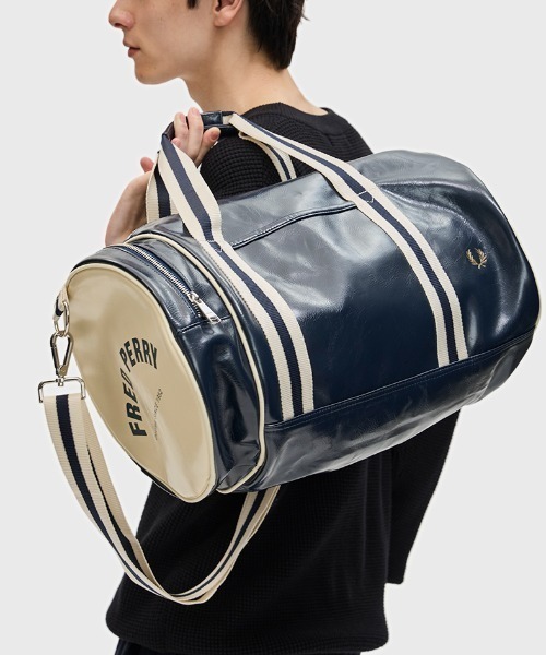 FRED PERRY BARREL BAG/フレッドペリーバレルバッグ FRED PERRY スポーツバッグ Classic Barrel Bag／クラシック