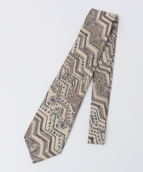 SHIPS（シップス） ネクタイ Puccini: リネン バティック柄 プリント