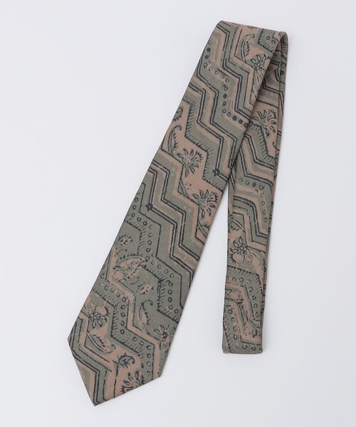 SHIPS（シップス） ネクタイ Puccini: リネン バティック柄 プリント