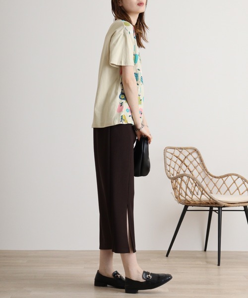 tシャツ EMAGO 洋ナシ刺繍プリントT レディース Emago tシャツ EMAGO 洋ナシ刺繍プリントT レディース