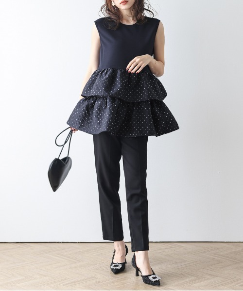 【美品】Lajour ペプラムトップス 日本製 Lajour｜日本製ペプラムトップス | Rakuten Fashion(楽天