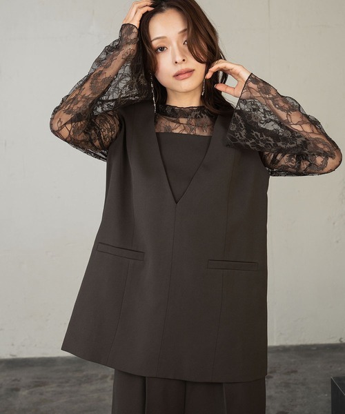 GIRL DRESS FOR NOW パンツドレス チュール レイヤード トップス