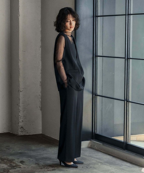 GIRL DRESS FOR NOW パンツドレス チュール レイヤード トップス