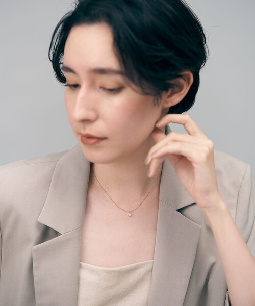 Jouete（ジュエッテ） ネックレス 「ミニマル」 ジルコニア サークル
