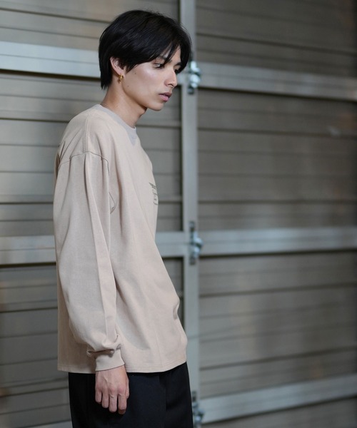 トップス T AZUL BY MOUSSY | 総柄ロゴジャガードビッグニットトップス