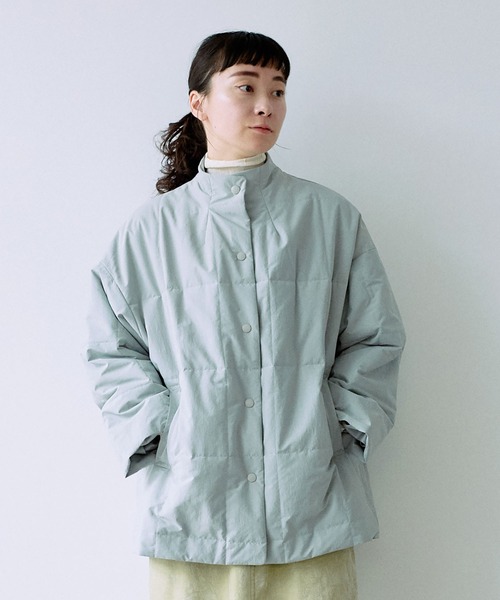 【美品】yuni （ユニ）エボダウンネックウォーマーコート（チャコールグレー） 美品】yuni （ユニ）エボダウンネックウォーマーコート