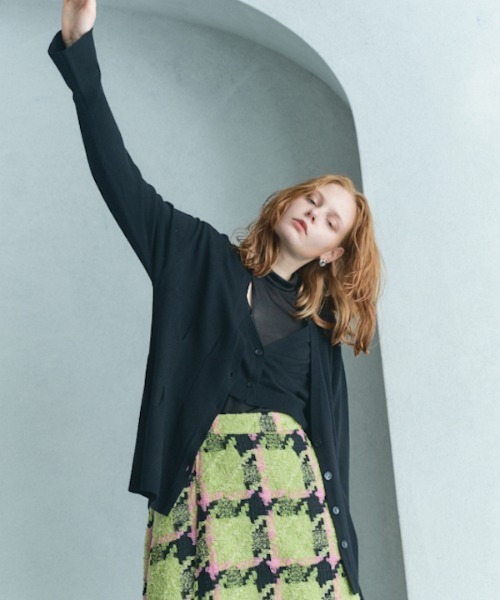ニット セーター Conte Knit cardigan  コンテニットカーディガン レディース Muel Chic ニット セーター Conte Knit cardigan コンテニット