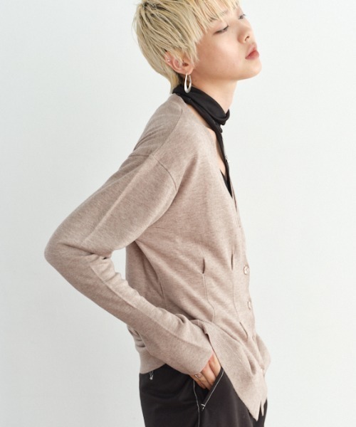 ニット セーター Conte Knit cardigan  コンテニットカーディガン レディース Muel Chic ニット セーター Conte Knit cardigan コンテニット