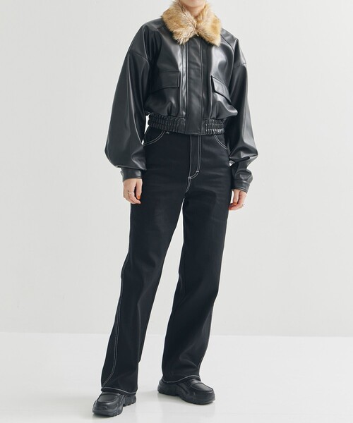 akikoaoki レザージャケット AKIKOAOKI（アキコアオキ） ジャケット ブルゾン 「AKIKOAOKI