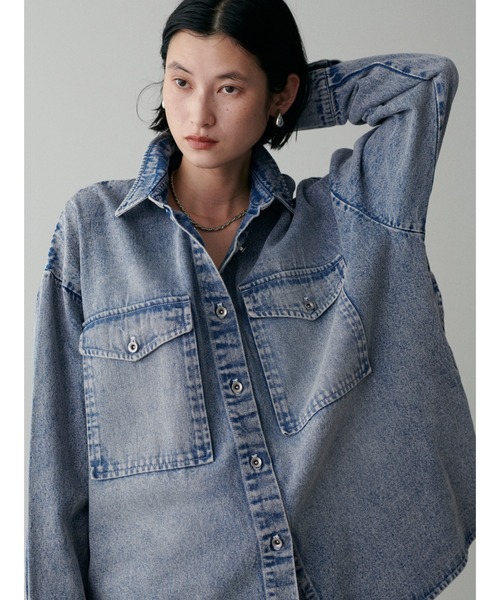 シャツ ブラウス 「LARUTA」デニムオーバーシャツ レディース