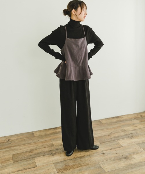 新品未使用 IENA キャミオールインワン ITEMS URBANRESEARCH オールインワン ペプラムキャミ